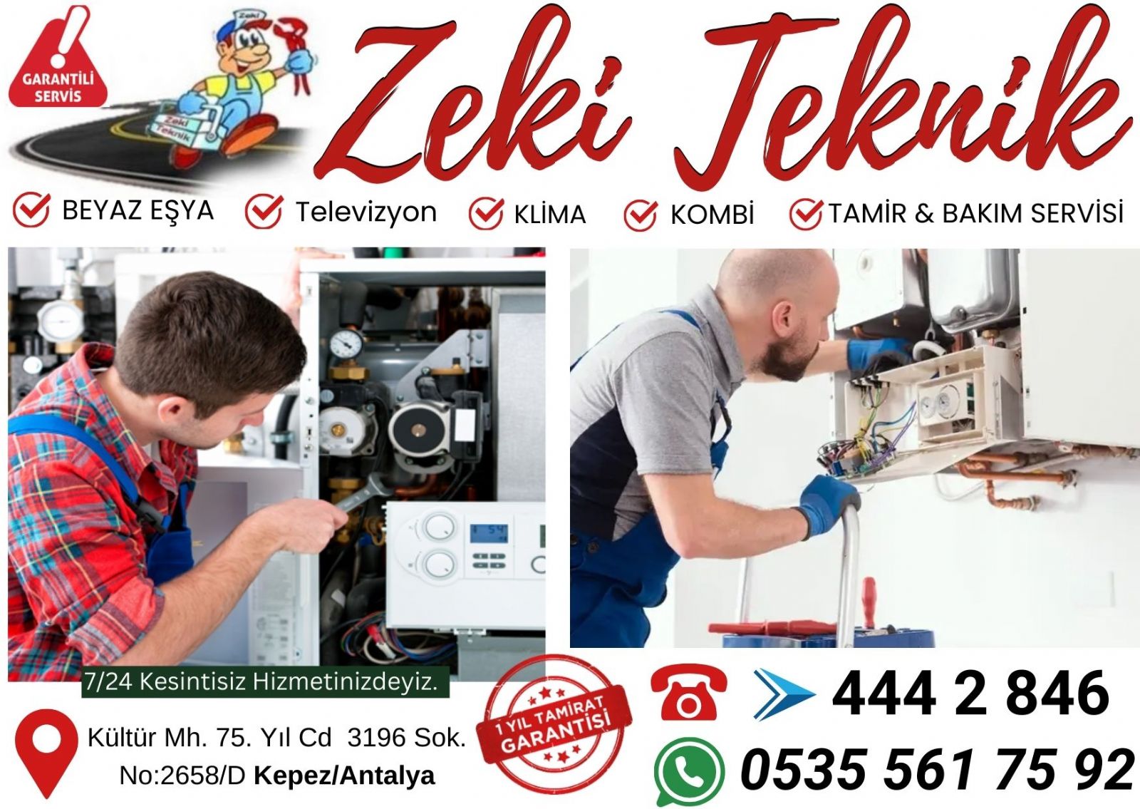 Varsak Kombi Bakım Ücreti